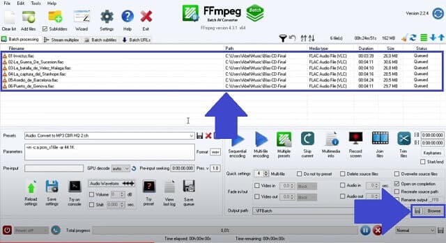 MPEG FLV FFmpeg Upload Videos
