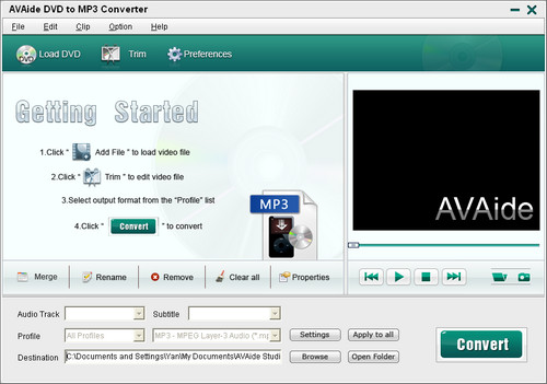 DVD to MP3 Converter