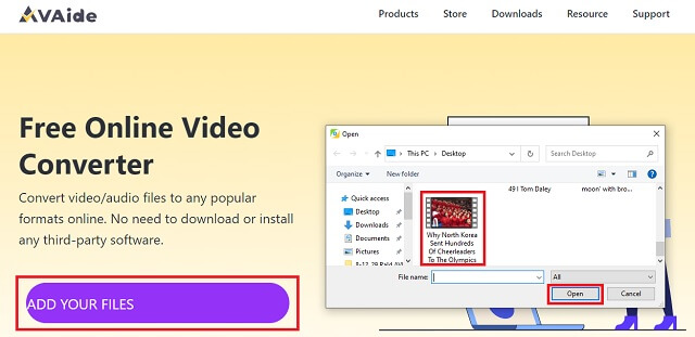 AVAide Add Files Step2 Convert AVI To MP4