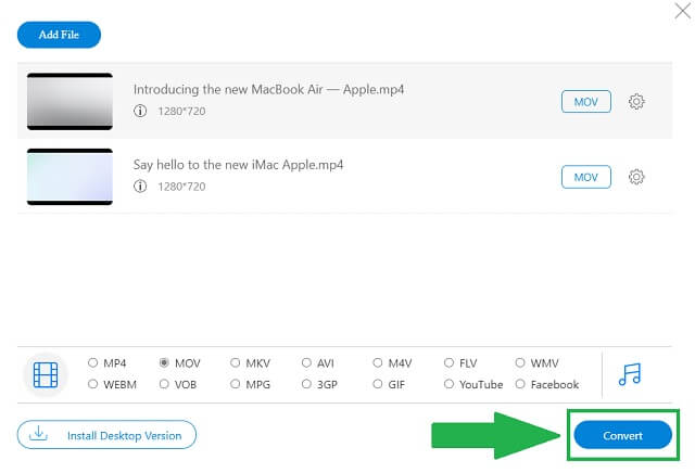 AVI MOV AVAide Start Conversion Step4