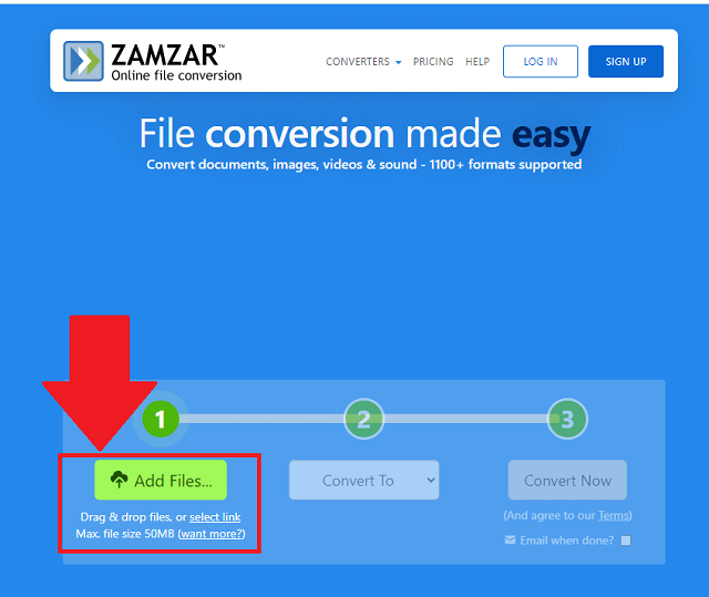 FLV MOV Zamzar 전송