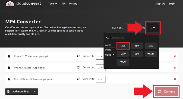 M4V AVI CloudConvert Format Convert