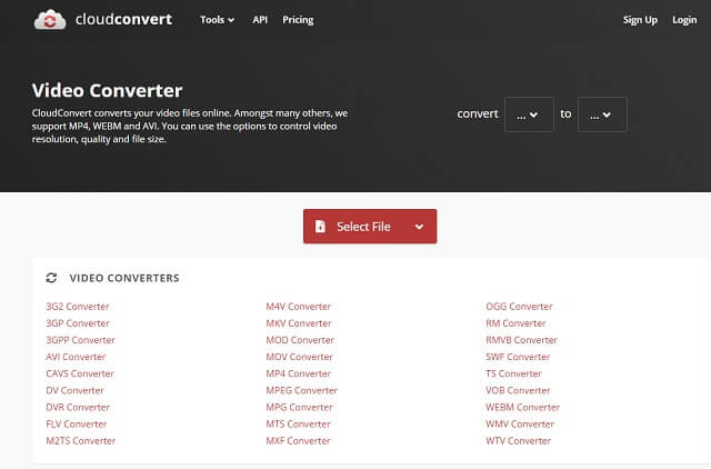 Fichier de conversion en ligne MPEG MOV