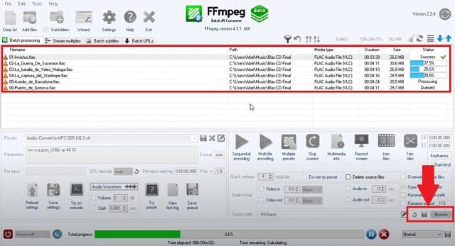 SEF FLV FFmpeg Begin Process