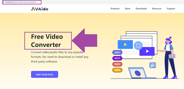 VOB MOV AVAide Accesați browser