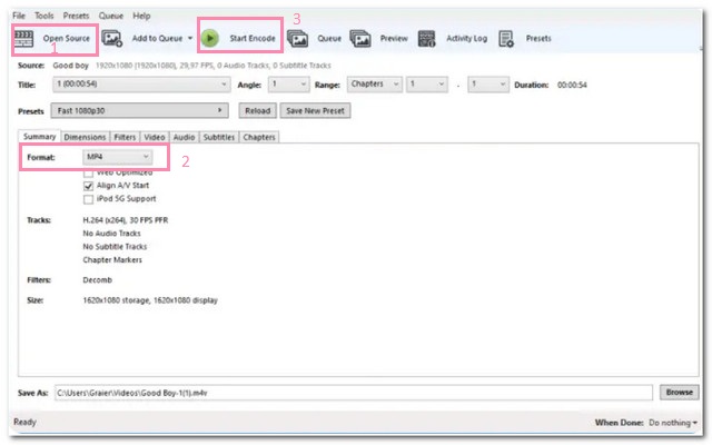 M4V MKV HandBrake File