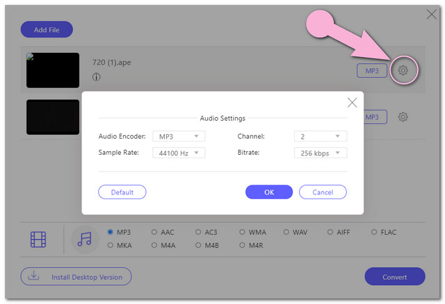 Fail Set Dalam Talian MP3 APE