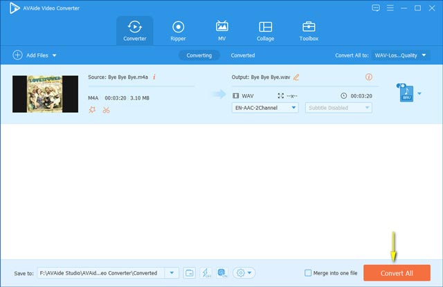 AVaide VC Start Conversion Process