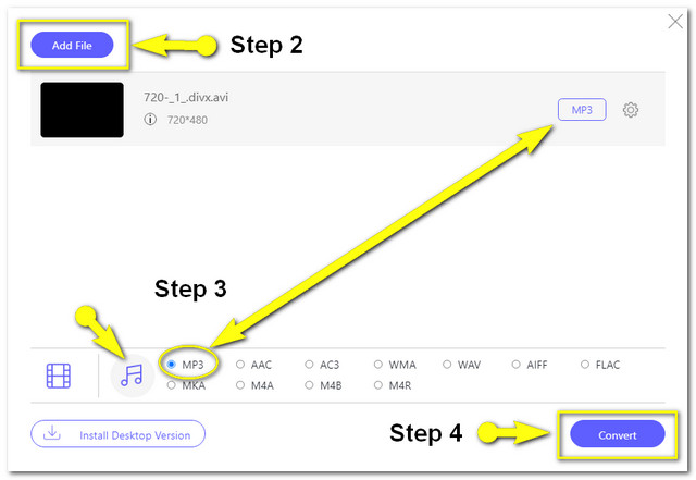 DivX MP3 Online Convert File