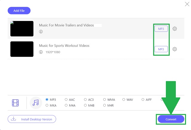 convert mpeg4 file to mp3