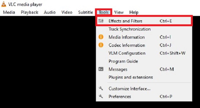 VLC Computer Effect And Filters