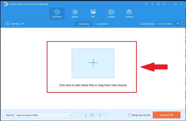 AVAide MTV To FLV Import Files