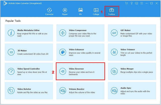 Inversor de vídeo AVAide Toolbox