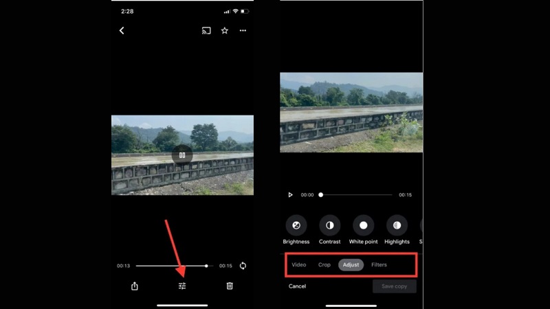 Google Photos Crop Video ขั้นตอน iMovie