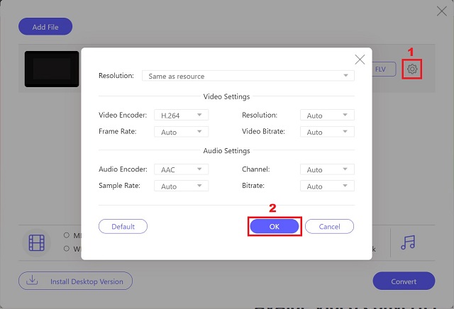 Maximize Output Settings