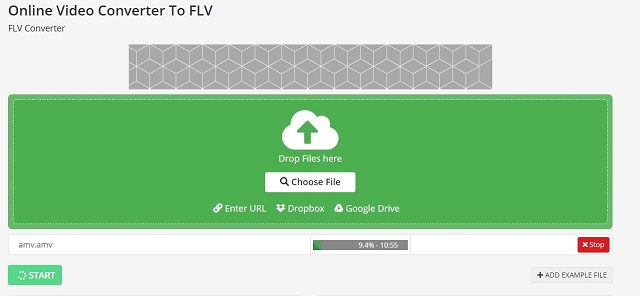Online-Convert AMV To FLV Convert