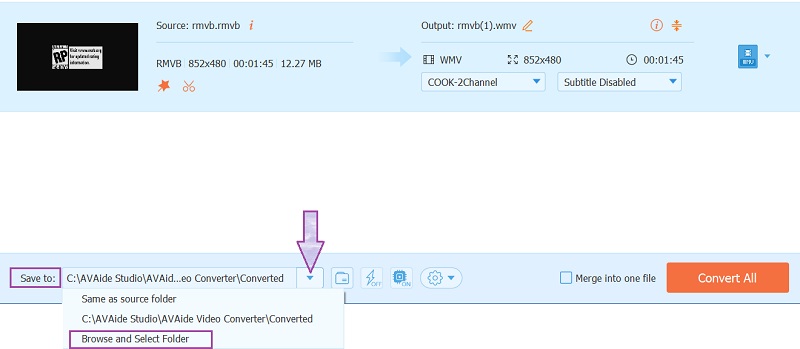 RMVB WMV Chỉ định