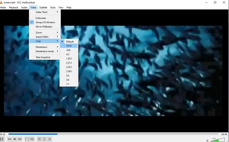 ครอบตัดวิดีโอ MP4 VLC