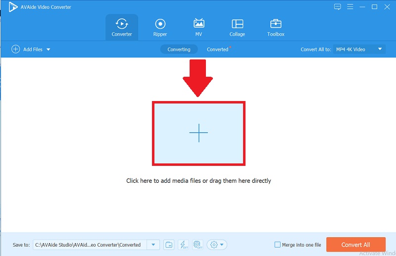 AVAide VideoConverterファイルを追加