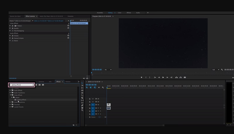 Vidéo Bright Premiere Pro