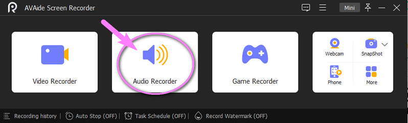 Audio Recorder Selection