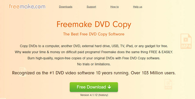 Freemak gratis software voor het kopiëren van dvd's