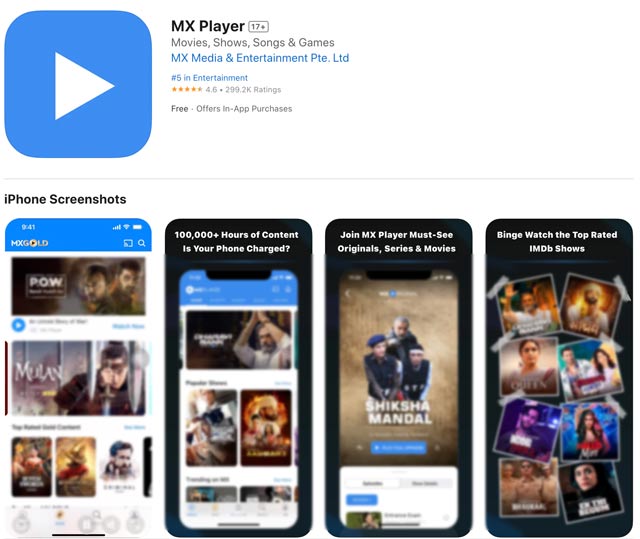 Откройте XVid на iPhone через MXPlayer