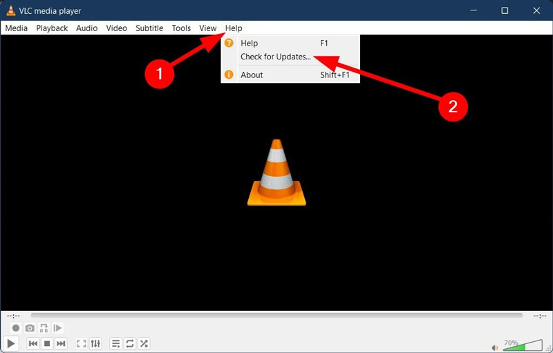 עדכון VLC