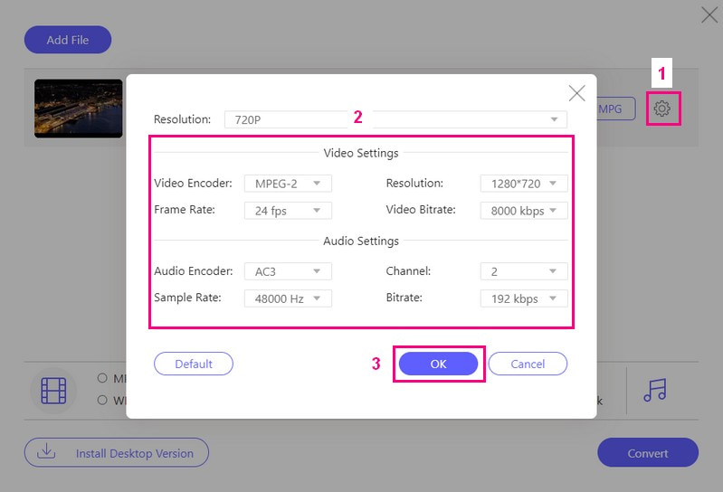 Change Your Output Video and Audio Settings