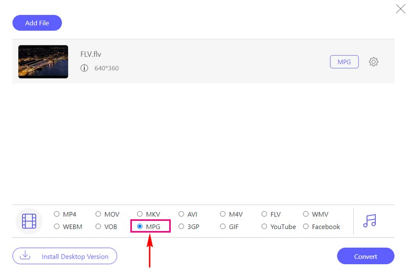 Choose MPG by Putting a Mark