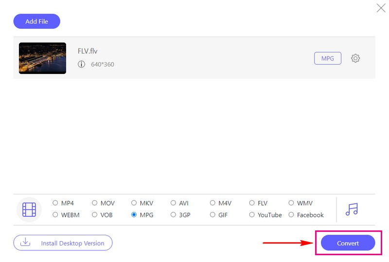 Your FLV Video Will Transform into an MPEG Format