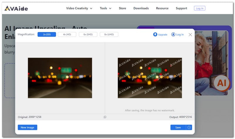 AVAide Image Upscaler Gigapixel AI Alternative