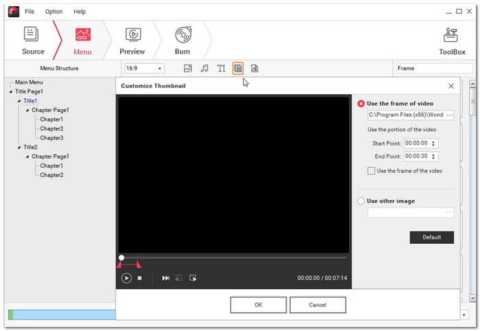 Cómo crear capítulos en Wondershare DVD Creator