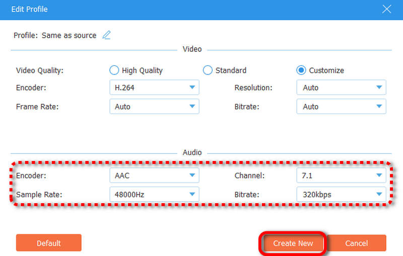 Ajustar la configuración de audio AVAide