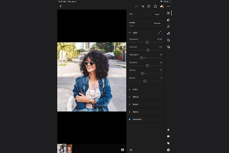 Adobe Lightroom Interface