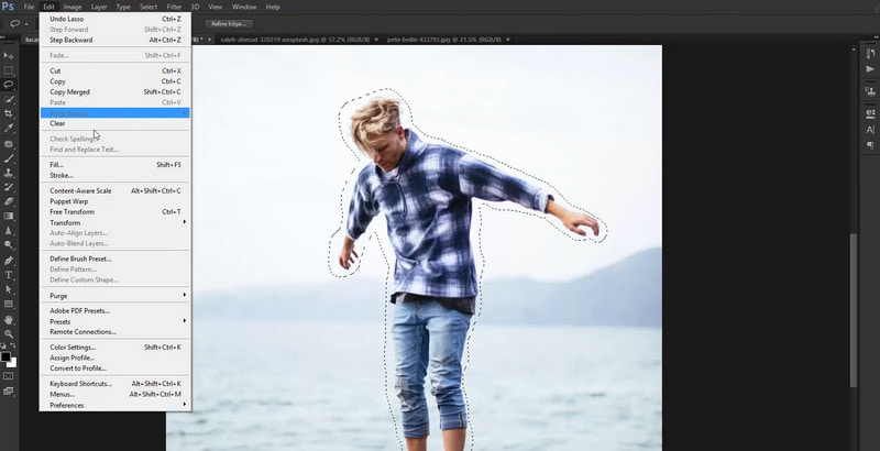 เครื่องมือตัดภาพ Adobe Photoshop