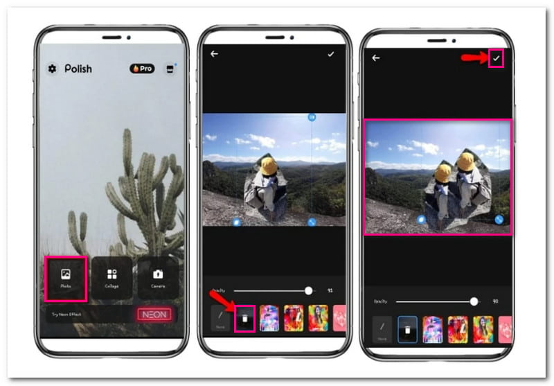 Photo Editor Pro เพิ่มบุคคลให้กับรูปภาพบน Android