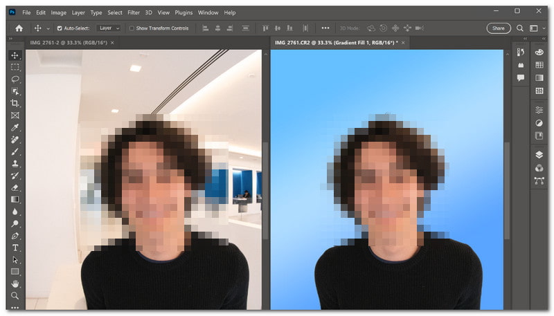 Photoshop เพิ่มพื้นหลังให้กับรูปภาพบน Windows และ Mac