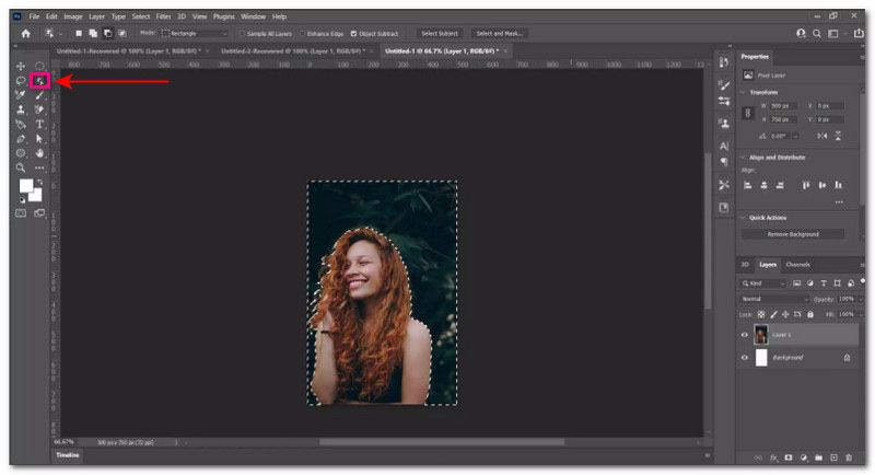 Photoshop แปลง JPG เป็น PNG พื้นหลังโปร่งใส