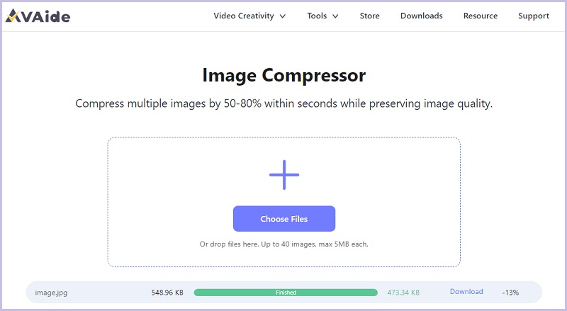 AVAide Image Compressor Online