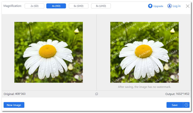 AVAide Image Upscaler Migliore alternativa al potenziamento