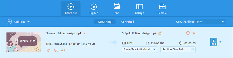 Avaide Video Convetrer Result