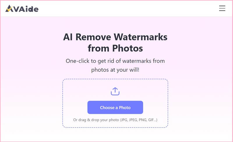 Undgå Watermark Remover Interface