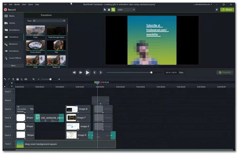 เครื่องมือลบพื้นหลังวิดีโอ Camtasia