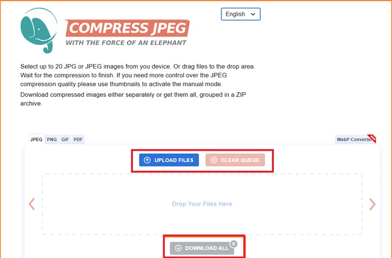 Compress JPEG Tool