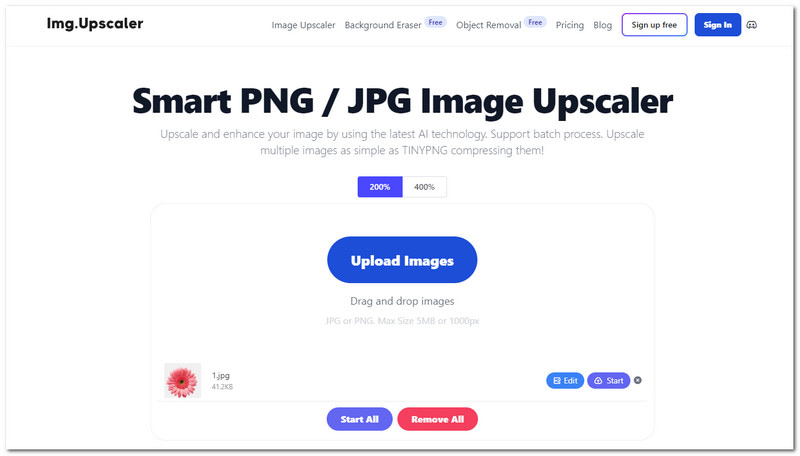 Img Upscaler PNG ตัวอัปสเกลเลอร์