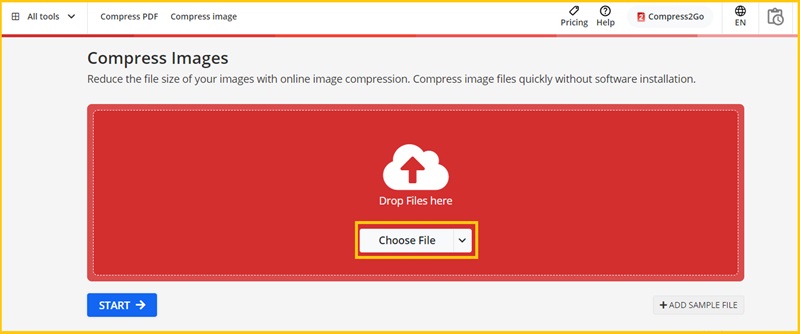 Online File Compressor Interface