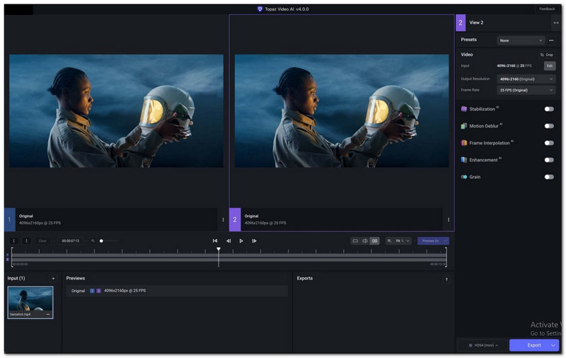 Topaz Labs Video Ai ตัวเพิ่มความละเอียดวิดีโอ