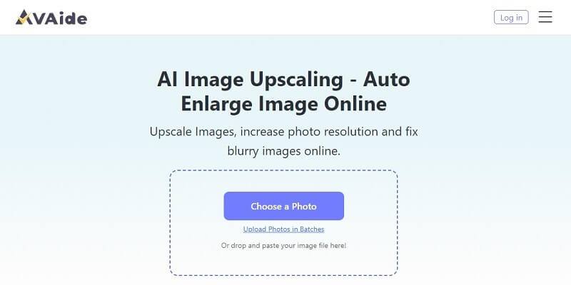 Avaide Image Upscaling rozhraní