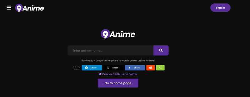 Situs web 9anime